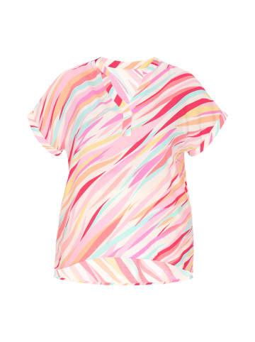 Usha Women Plus Size T-Shirt in multicolor pink