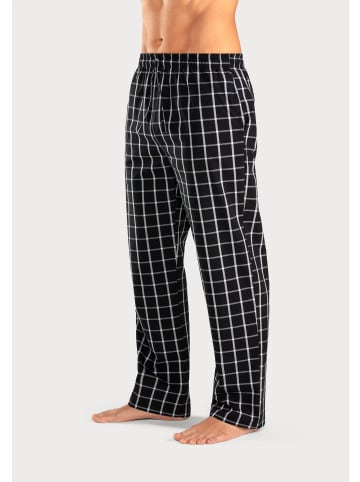 AUTHENTIC LE JOGGER Pyjamahose in schwarz-kariert