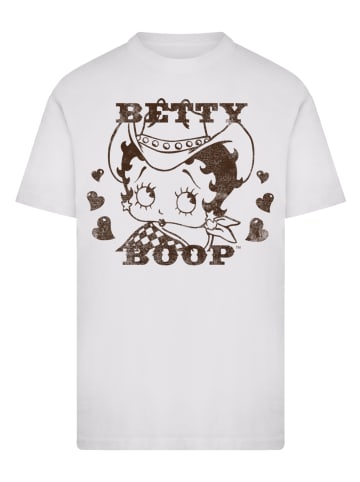 F4NT4STIC T-Shirt Betty Boop Cowgirl in weiß