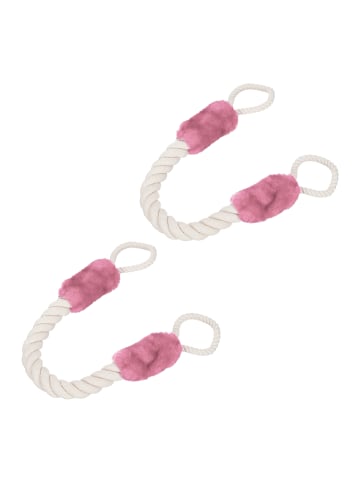 relaxdays 10 x Türkordel in Creme/ Rosa