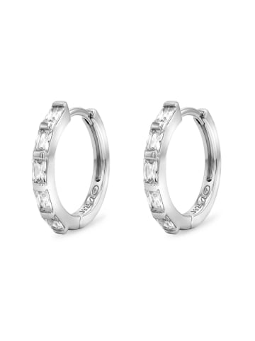 Tom Tailor Creolen Silber 925, rhodiniert in Silber