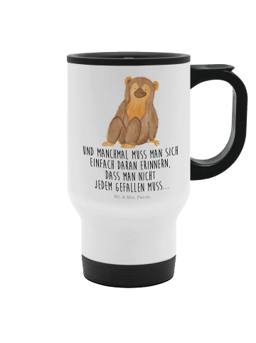 Mr. & Mrs. Panda thermosbecher Affe mit Spruch in Weiß