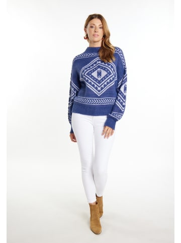 usha FESTIVAL Strick Pullover in Marine Weiss