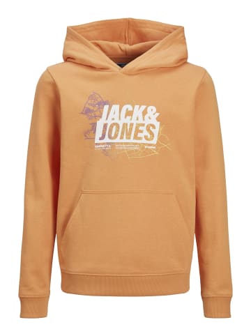 JACK & JONES Junior Kapuzenpullover in Tangerine