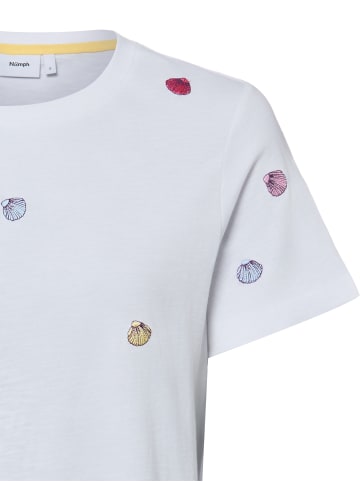 NÜMPH T-Shirt NUShellpa in weiß mehrfarbig