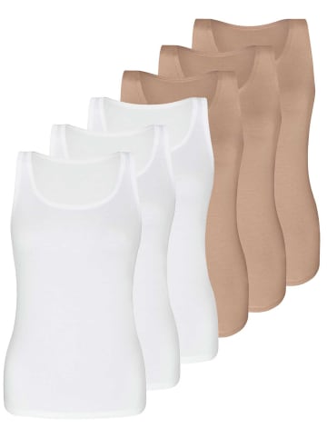 Sassa 6er Sparpack Top in skin white