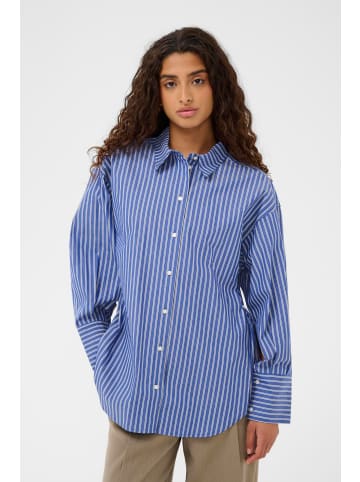 Soaked in Luxury Langarm - Hemd SLCalken Lockere Passform in Nouvean Navy Stripe
