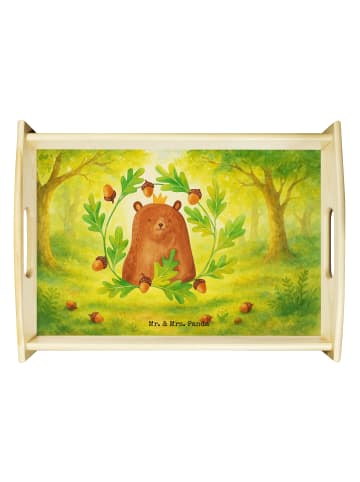 Mr. & Mrs. Panda Tablett Bär König Design ohne Spruch in Weiß