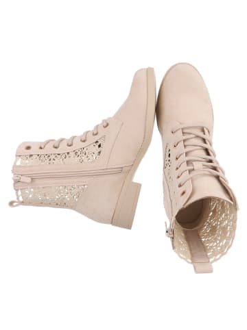 Ital-Design Stiefelette in Beige