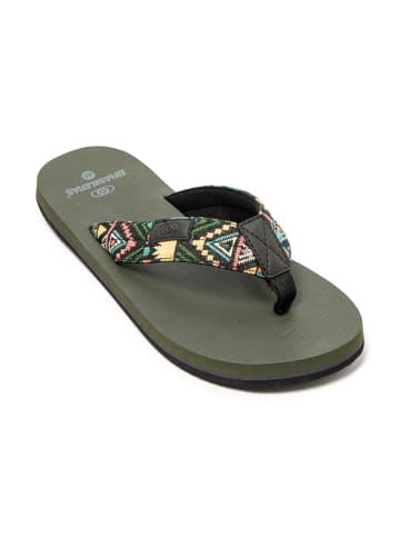 Brasileras Zehentrenner "Azteca" in Grün