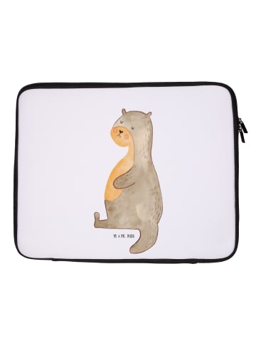 Mr. & Mrs. Panda Notebook Tasche Otter Bauch ohne Spruch in Weiß