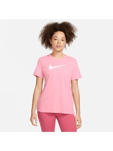 Nike Performance Trainingsshirt Dri-Fit Swoosh in lila / weiß