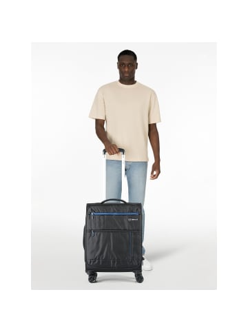 benzi 5825 4 Rollen Kabinentrolley 55 cm mit Dehnfalte schwarz