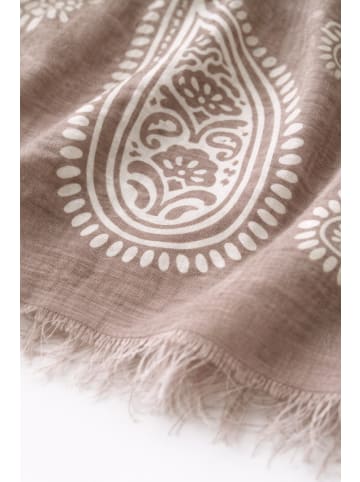 collezione alessandro Schal " Paisley " in taupe