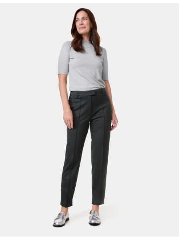 Gerry Weber Klassische 7/8 Hose mit Längsbiese in Schwarz