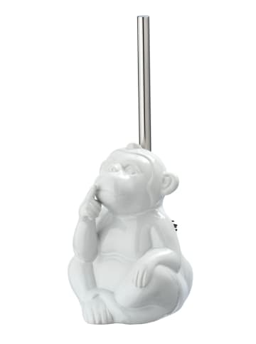 Wenko WC-Garnitur Mod. Monkey Quiet Weiß Keramik, WC-Garnitur Monkey Quiet Weiß Keramik in Weiß