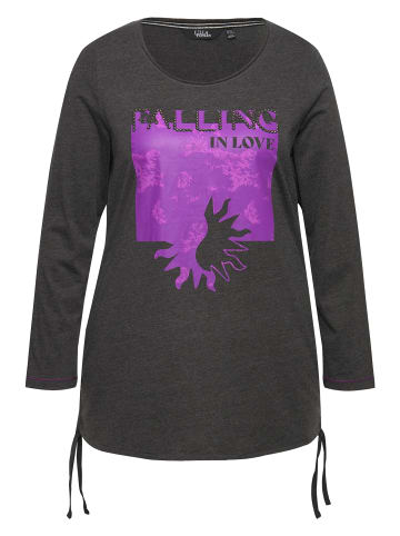 Ulla Popken Longsleeve in anthrazit melange