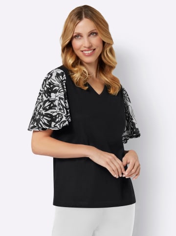 Sieh an! Kurzarmshirt in schwarz