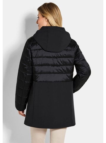 GOLDNER Steppmantel Steppmantel mit Softshell-Einsatz in schwarz