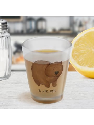 Mr. & Mrs. Panda Schnapsglas Wombat ohne Spruch in Transparent