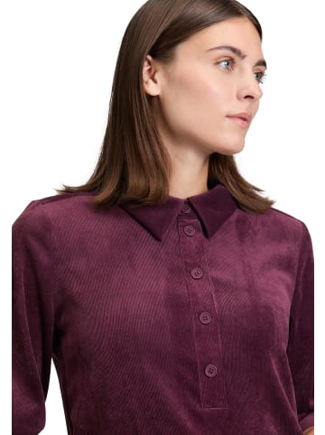 BETTY & CO Casual-Kleid mit Kragen in Dark Aubergine