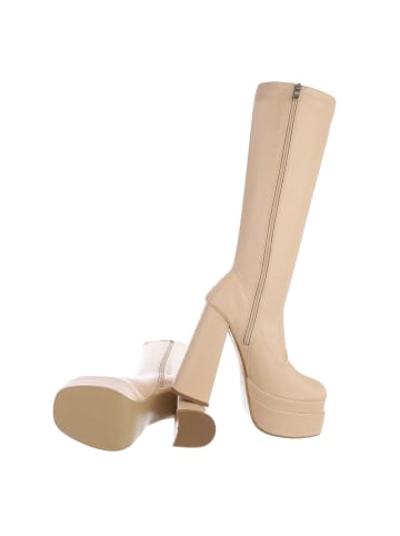 Ital-Design Stiefel in Beige