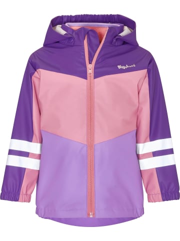 Playshoes Regen-Jacke 3-in-1 in violett/rosa