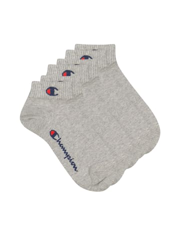 Champion Socken Quarter Socks 3pk in 400 - grey