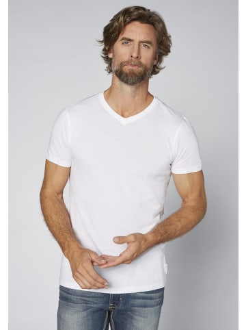 Oklahoma Premium Denim T-Shirt Doppelpack unifarben in Weiß