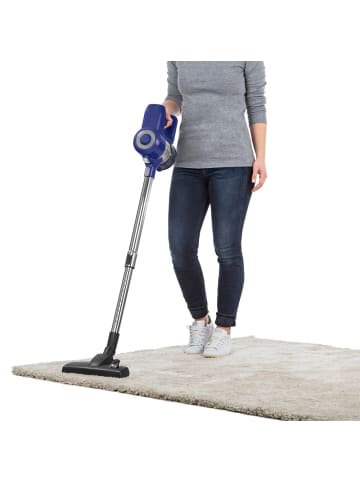 Clean Maxx Akku-Zyklon-Staubsauger 22,2V blau/silber Blau