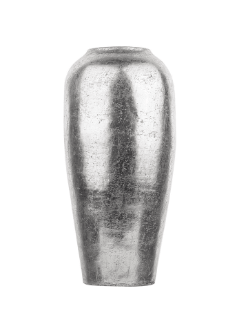Beliani Dekovase LORCA in Silber - (W) 27 x (H) 48 x (L) 27 cm