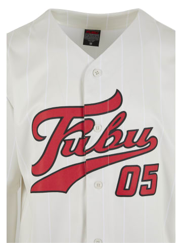 FUBU T-Shirt in offwhite/red