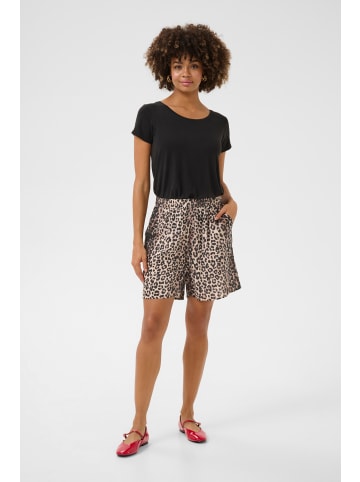 CULTURE Shorts CUpaly Casual fit in Leopard