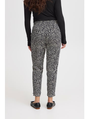 ICHI IHKATE PRINT PA25 regular fit in Black Ikat aop