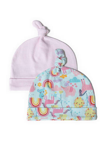 Minoti 2er-Set: Beanies tulip 5 in petrol