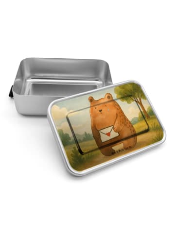 Mr. & Mrs. Panda Lunchbox Bär Vermissen Design ohne Spruch in Weiß