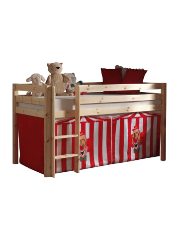 58 aufm Kessel KINDERBETT Karolina 210x114x106 Massivholz Natur Textilset Zirkus