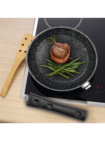 Stoneline Bratpfanne Made in Germany in Schwarz (Griff-abnehmbar)