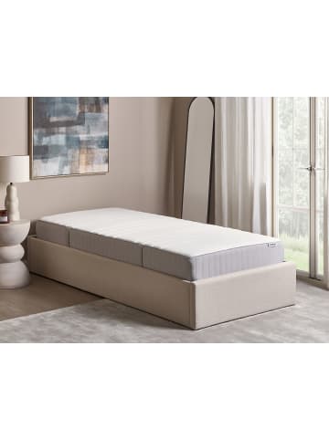 Beliani Matratze WHISPER in Weiß/Grau - (W) 90 x (H) 20 x (L) 200 cm