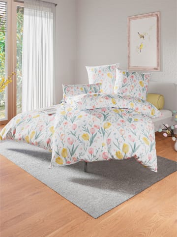 WITT WEIDEN Bettwäsche in weiß-rosé-bedruckt