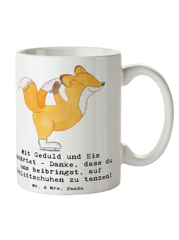 Mr. & Mrs. Panda Kaffeetasse Eiskunstlauf Trainerin mit Spruch in Weiß