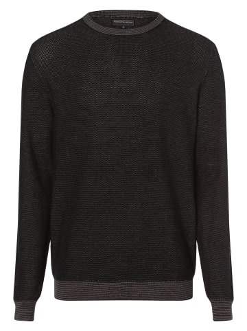 Finshley & Harding Pullover in schwarz melange