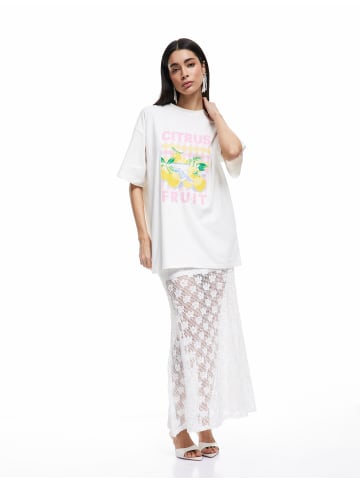 KOTON TSHIRT SS in Grauweiß