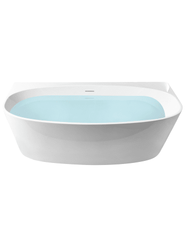 Beliani Badewanne PARNAIBA in Weiß - (W) 80 x (H) 58 x (L) 170 cm