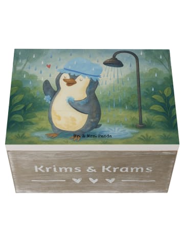 Mr. & Mrs. Panda Box Pinguin Duschen Design ohne Spruch in Weiß
