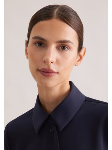 Seidensticker Hemdbluse Regular in Dunkelblau