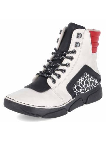 rieker Schnürstiefel in white