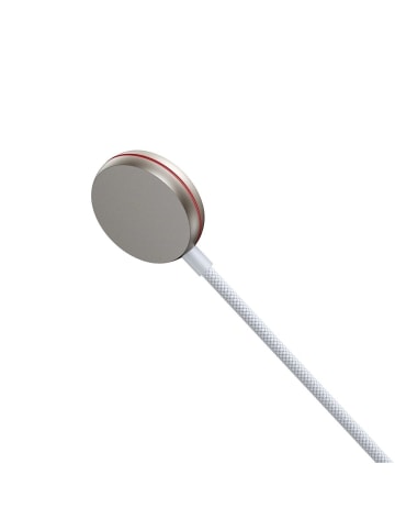 Wisam 2in1 Lightning -Kabel und induktives Ladegerät für Apple Watch 1,5m weiß