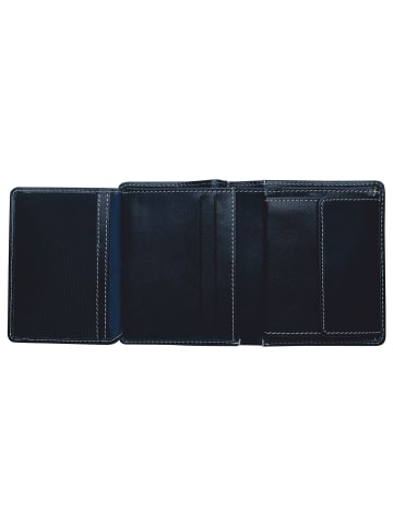 Golden Head Bari Geldbörse RFID Schutz Leder 8.5 cm navy