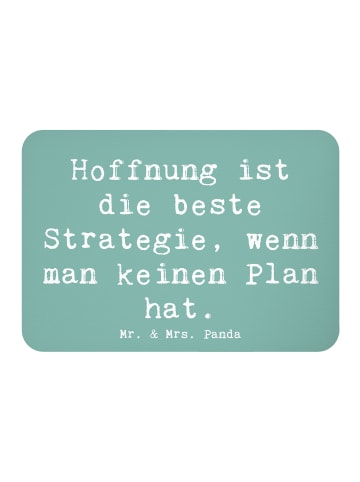 Mr. & Mrs. Panda Kühlschrankmagnet Spruch Hoffnung Strategie mit... in Meeresbrise
